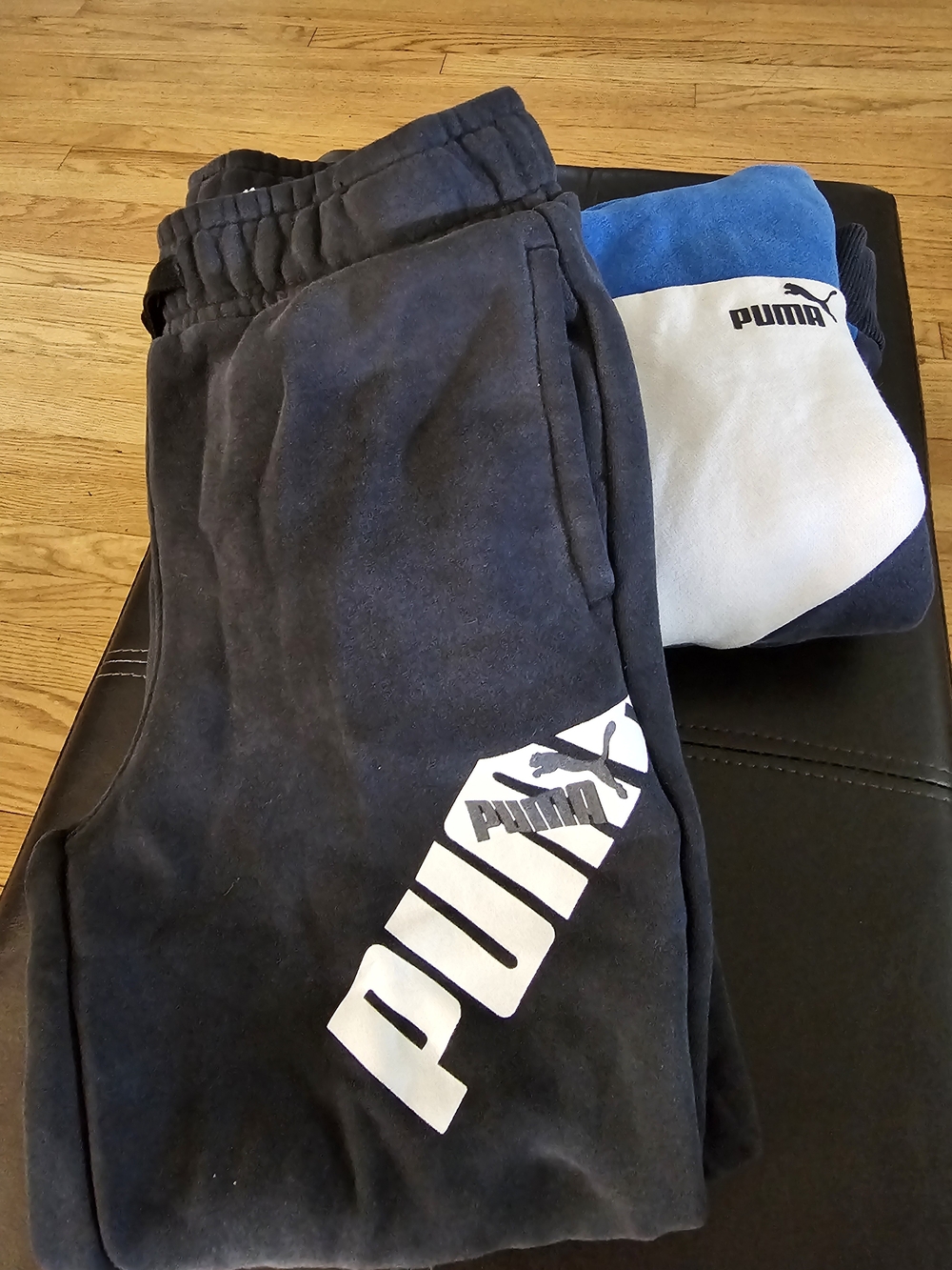 Puma Kids Navy, White and Blue Colorblock Sweat Set